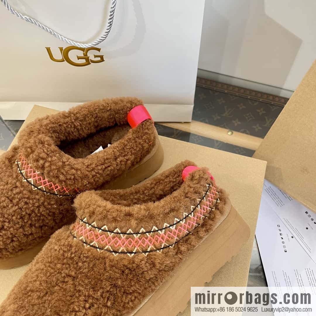 UGG Fall/Winter Teddy 🐻 Curly Tats Thick Bottom Fluffy Slippers
