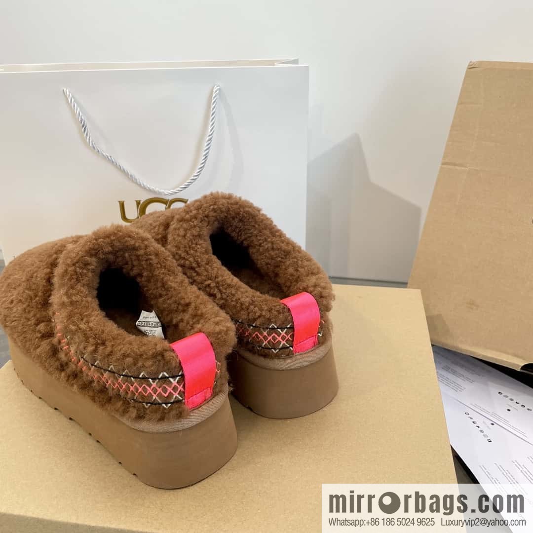 UGG Fall/Winter Teddy 🐻 Curly Tats Thick Bottom Fluffy Slippers