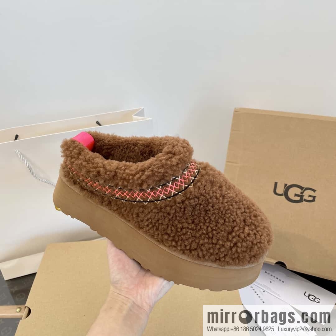 UGG Fall/Winter Teddy 🐻 Curly Tats Thick Bottom Fluffy Slippers