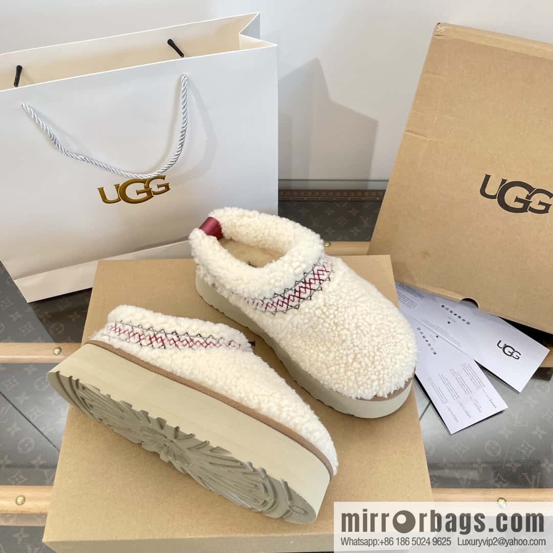 UGG Fall/Winter Teddy 🐻 Curly Tats Thick Bottom Fluffy Slippers