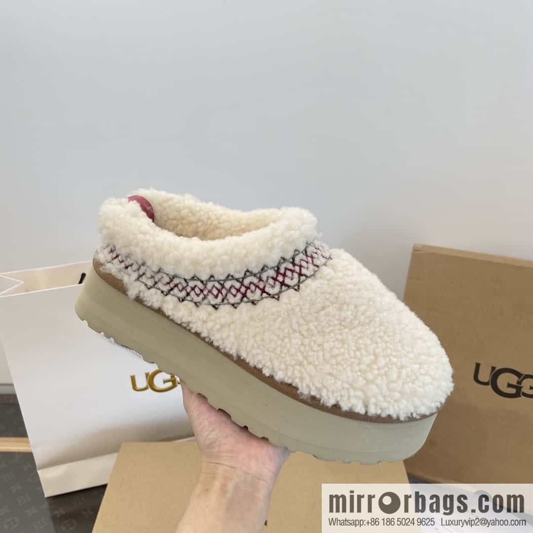 UGG Fall/Winter Teddy 🐻 Curly Tats Thick Bottom Fluffy Slippers