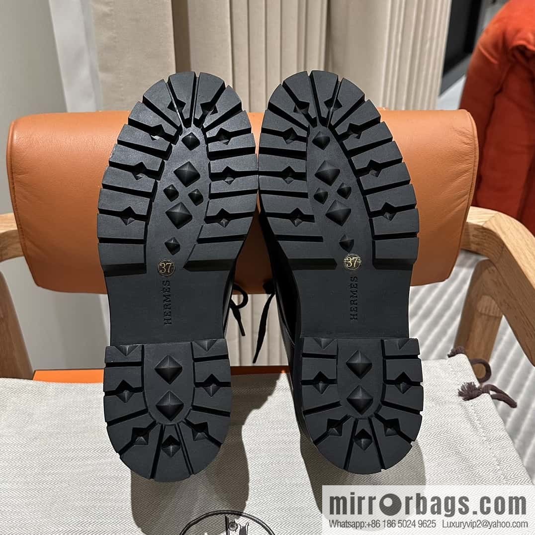 Hermès H new autumn and winter Hariston Oxford shoes