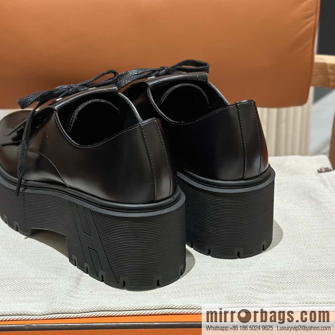 Hermès H new autumn and winter Hariston Oxford shoes