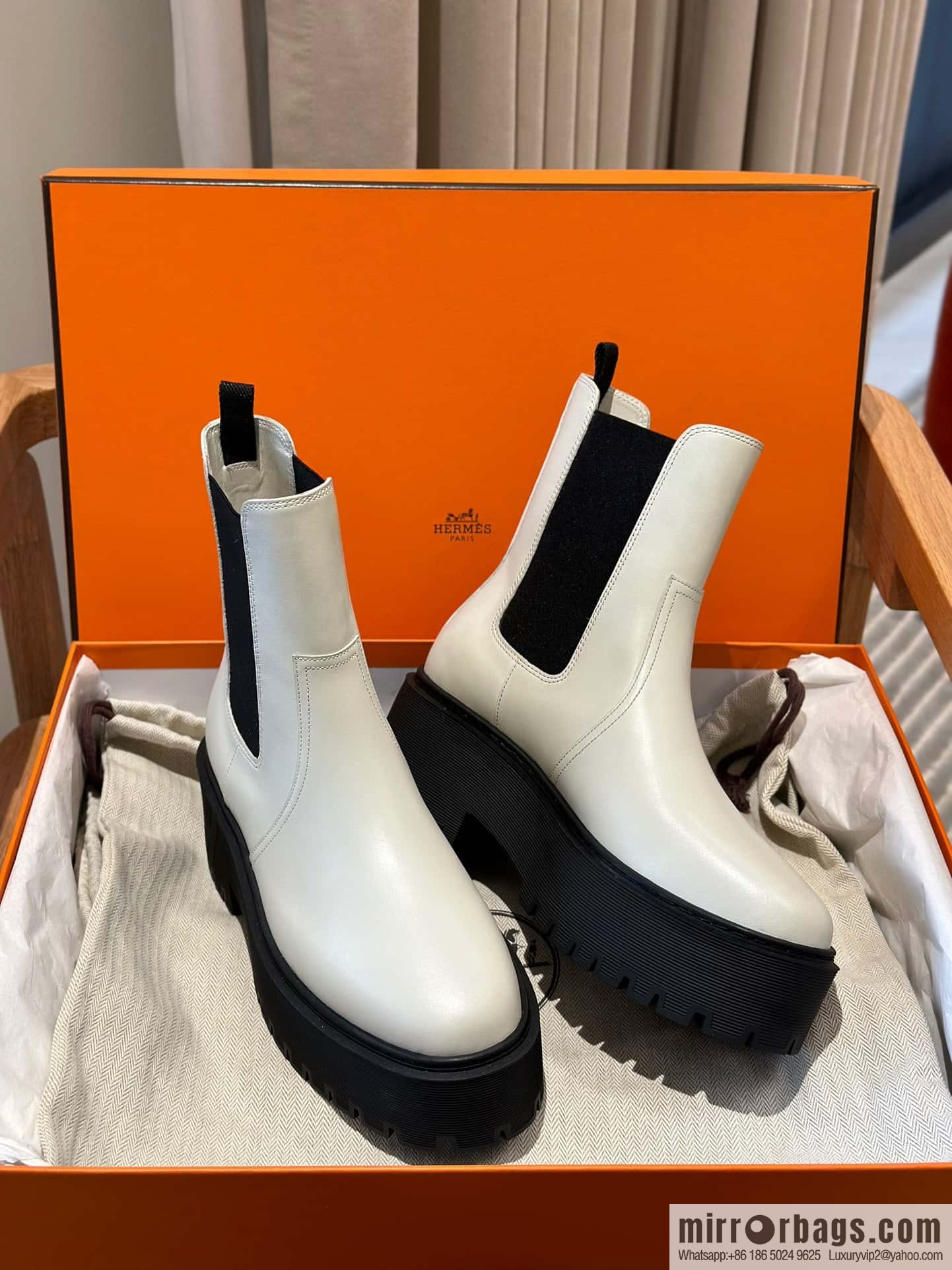 Hermès H's new autumn and winter Chelsea boots