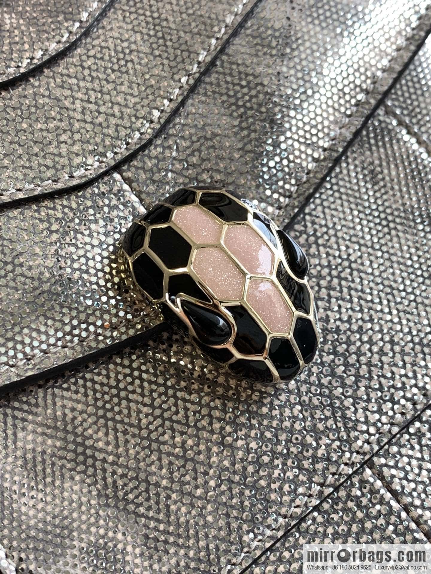 BVLGARI Bulgari Sprpenti Forever snake skin tote bag 18CM 383292