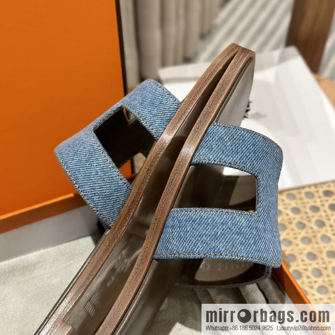 Hermes, classic slippers.