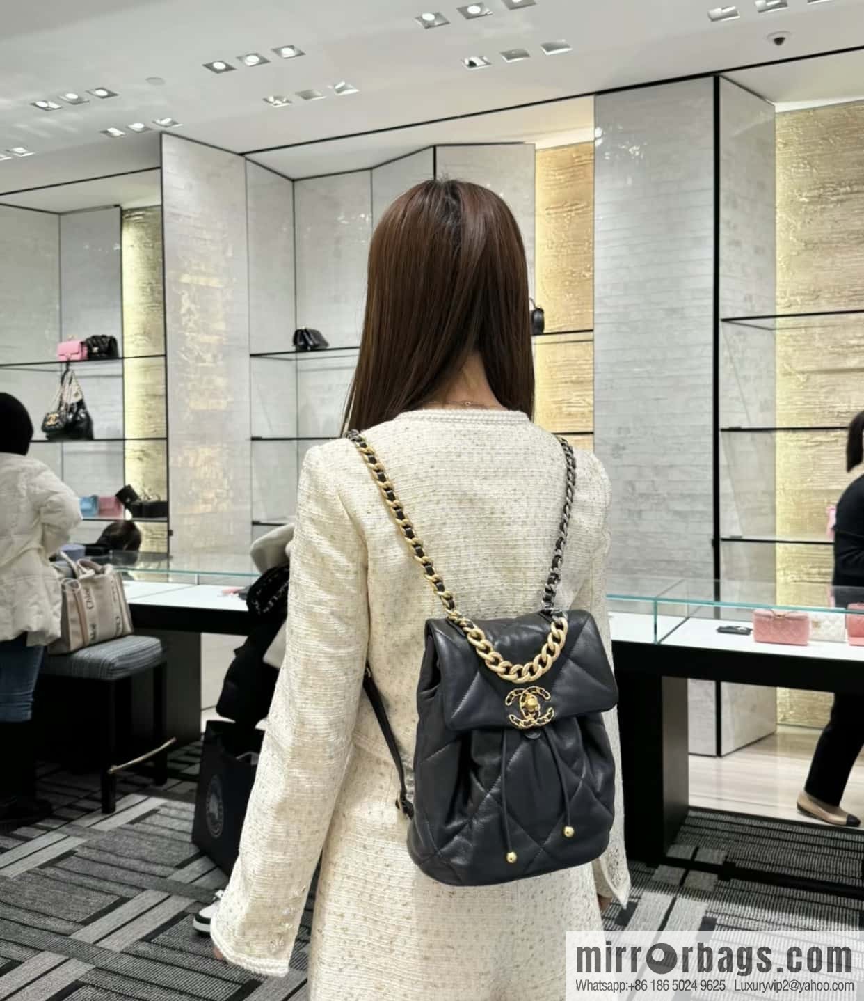 CHANEL 24C 19bag double backpack AS4223