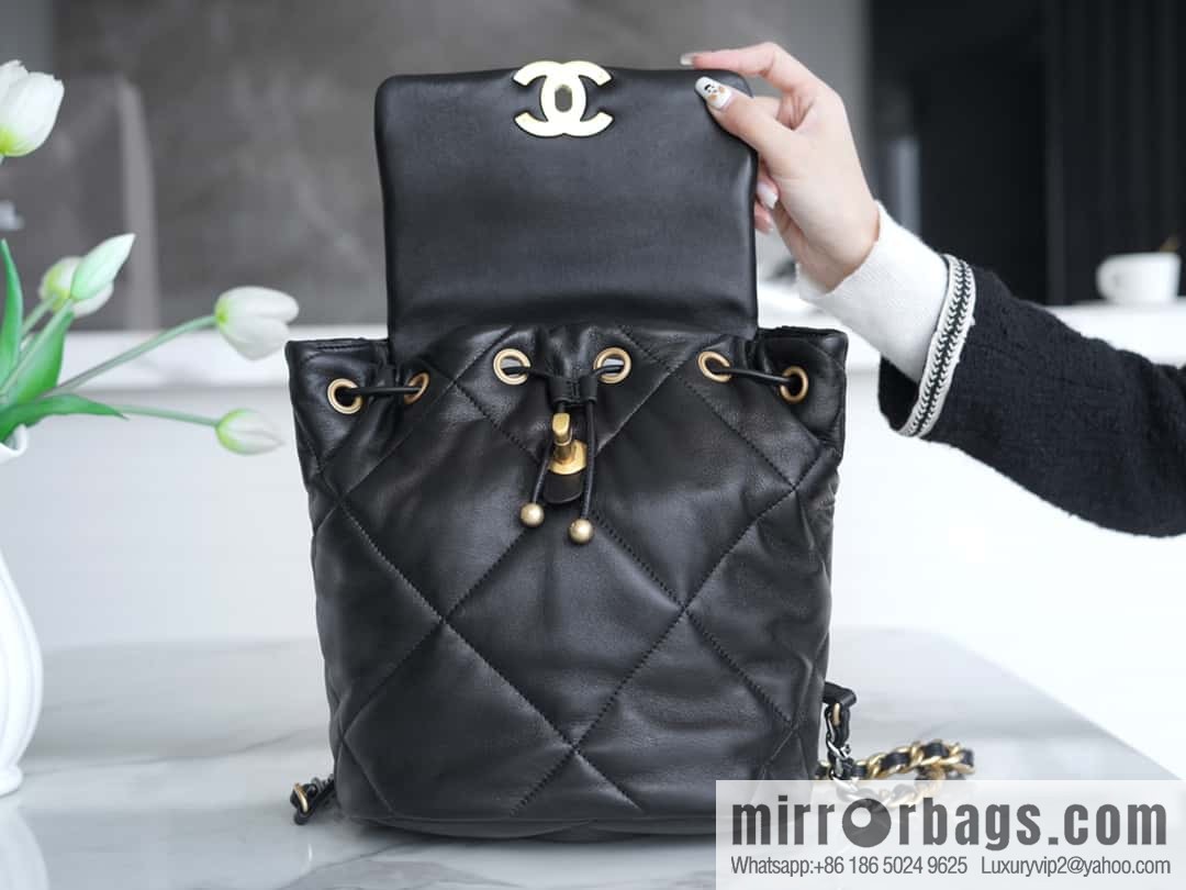 CHANEL 24C 19bag double backpack AS4223