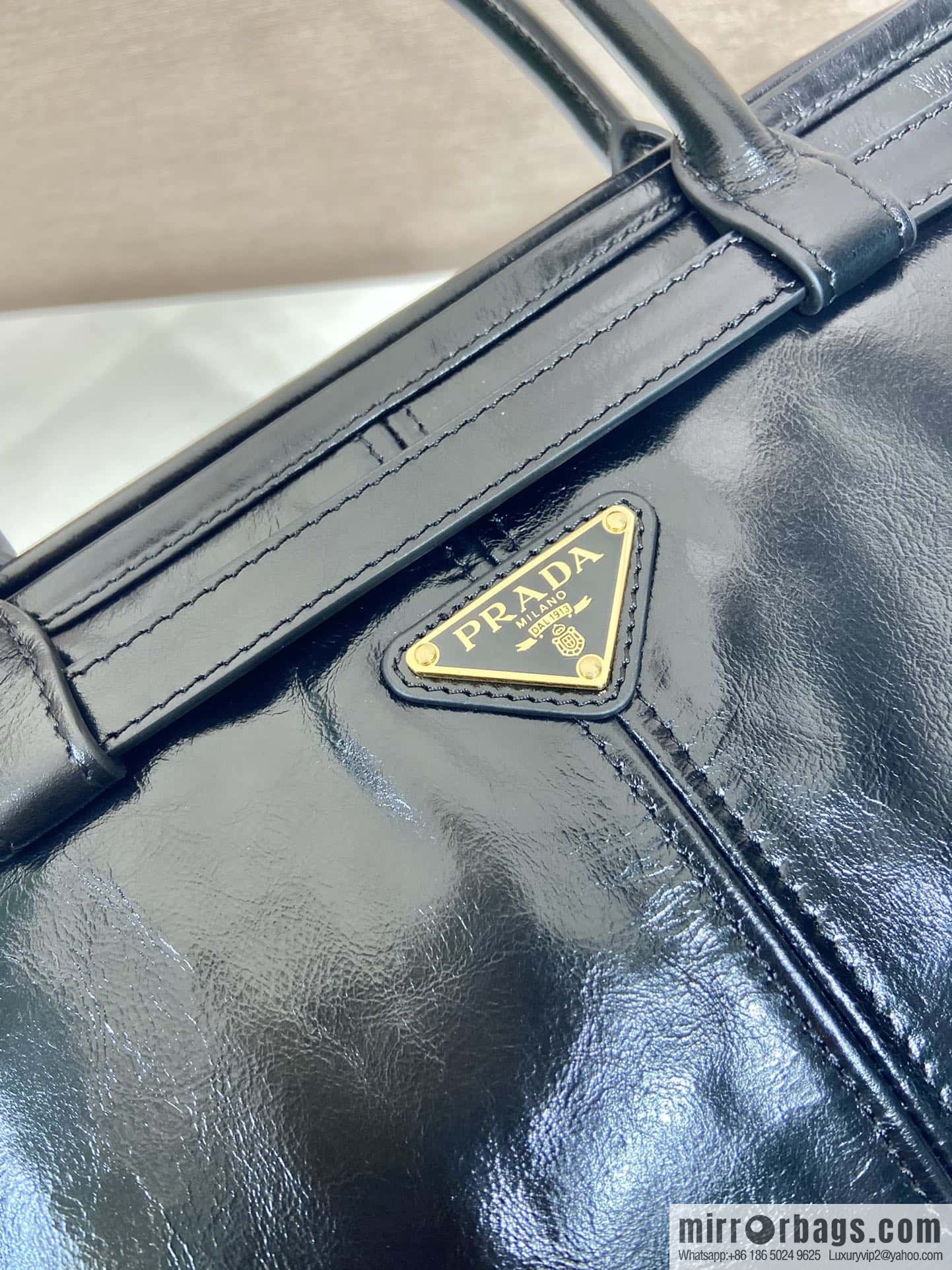 PRADA LusSolf oil wax leather crossbody bag 1BA439 extra large