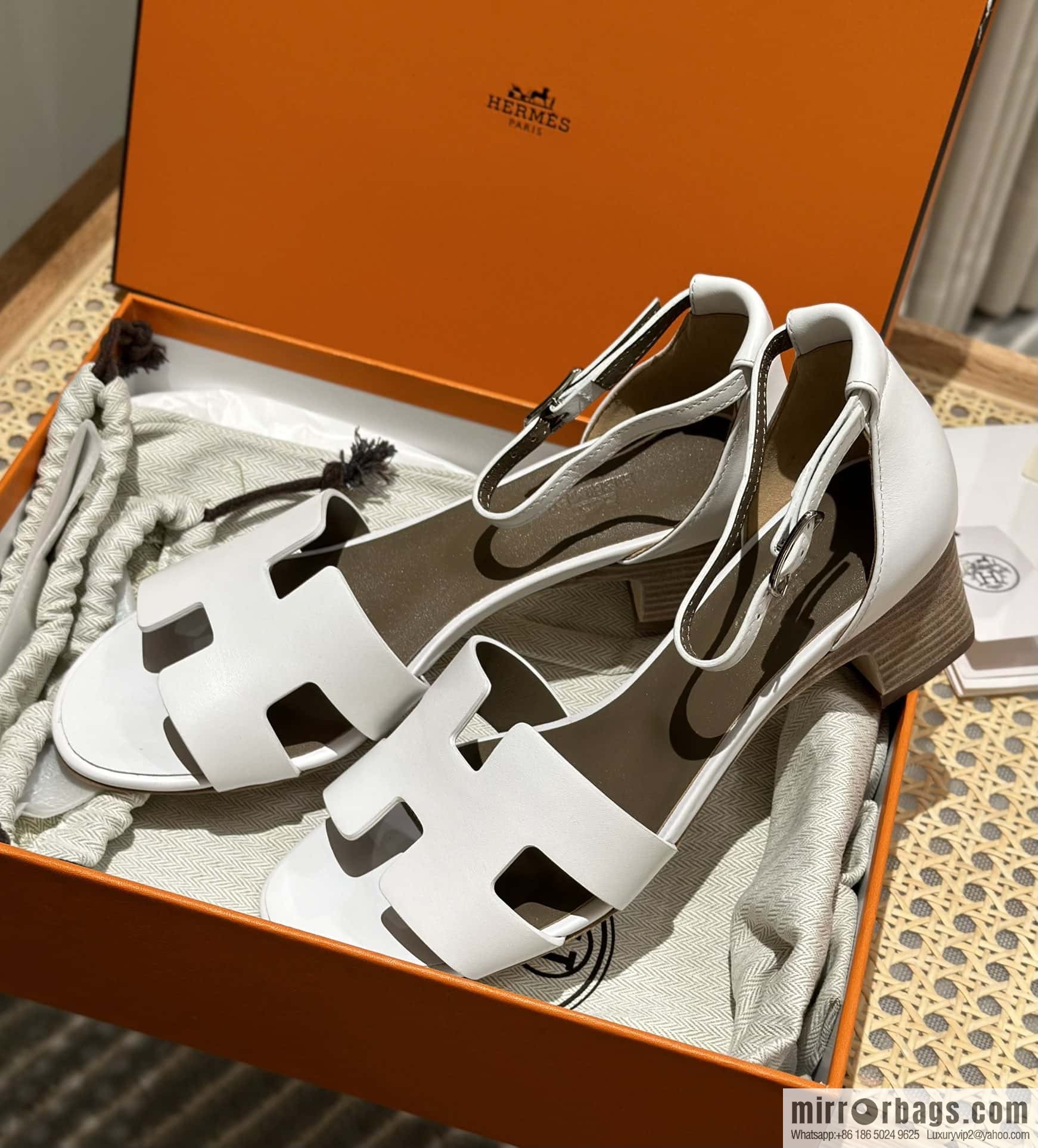 Hermès H high-heeled sandals