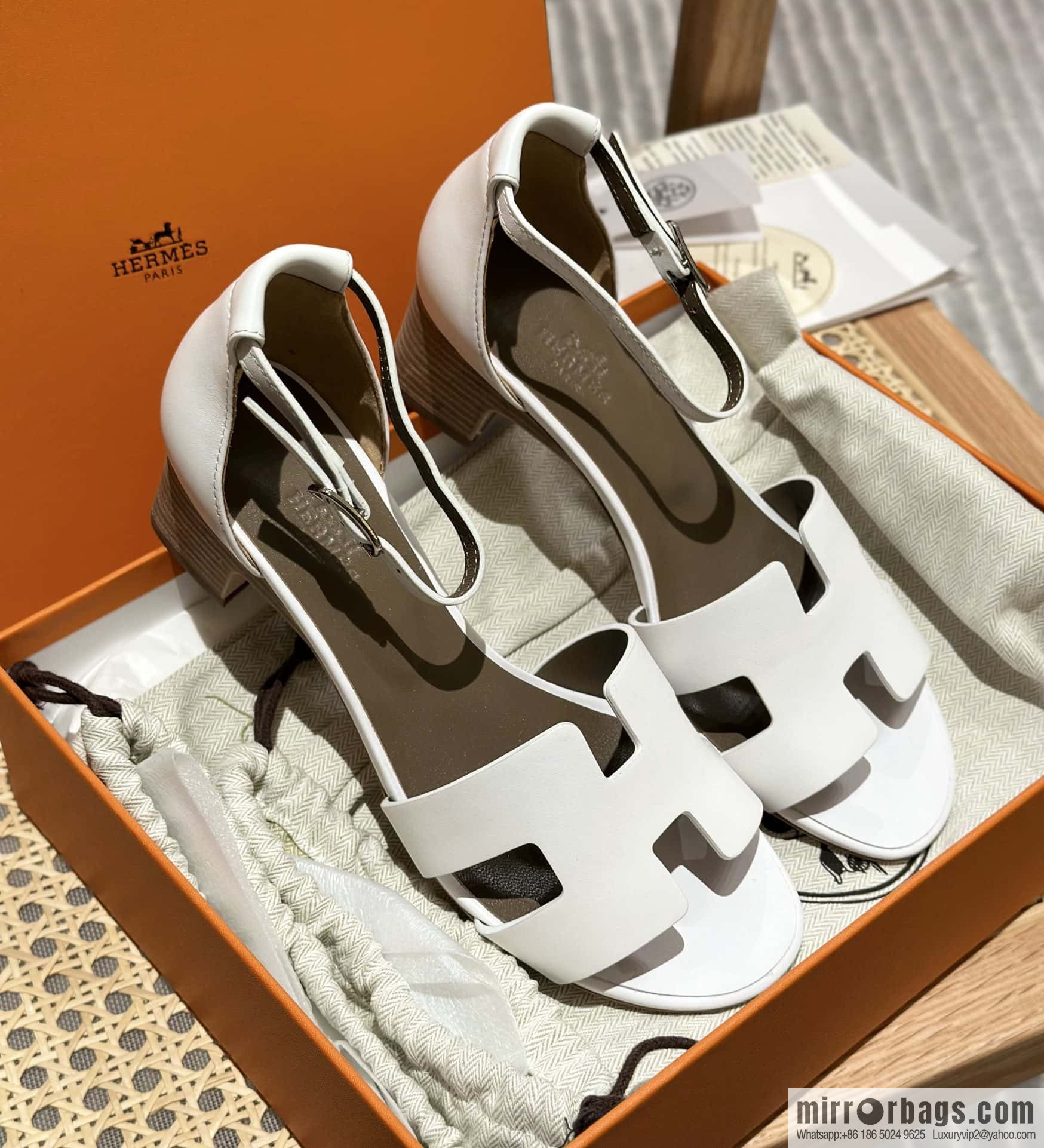 Hermès H high-heeled sandals