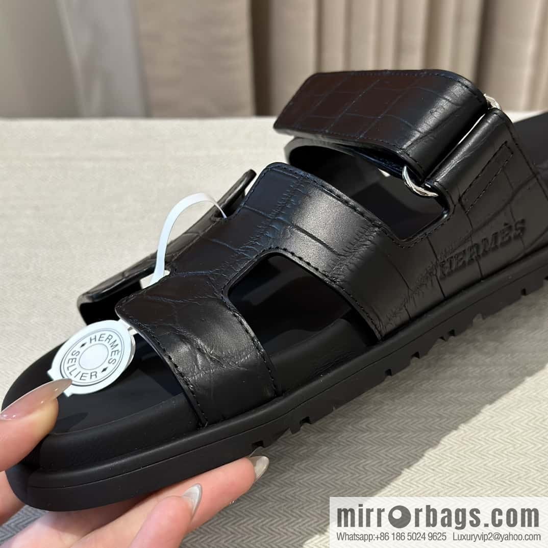 Hermès crocodile shoes