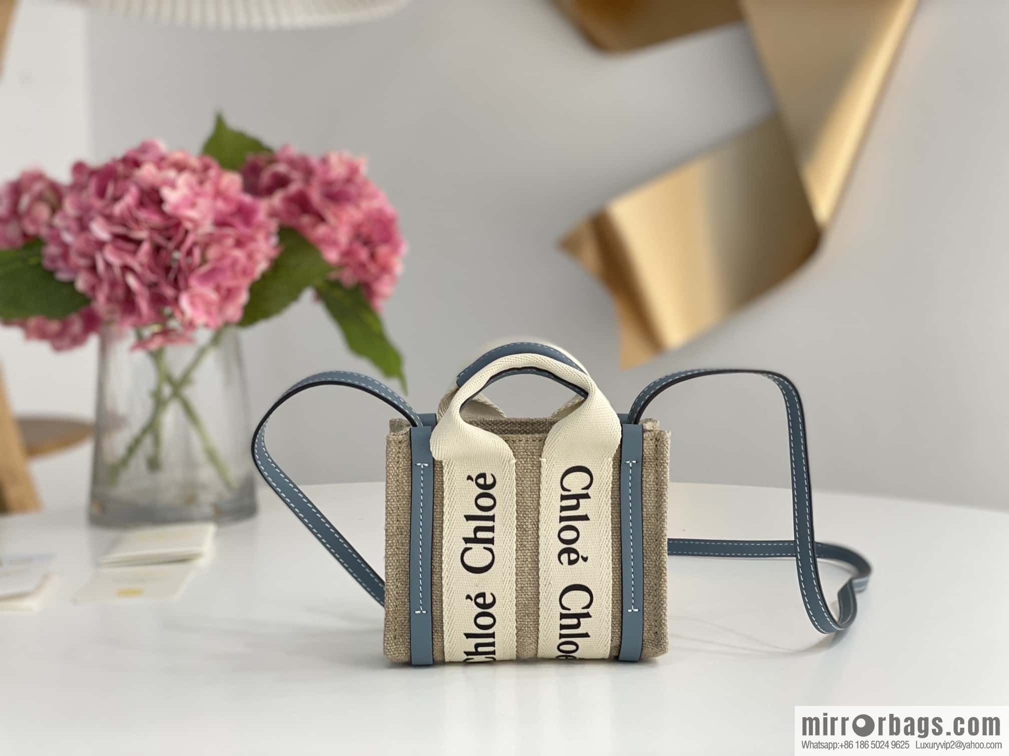 Chloe Nano-Super mini bag 14CM haze blue