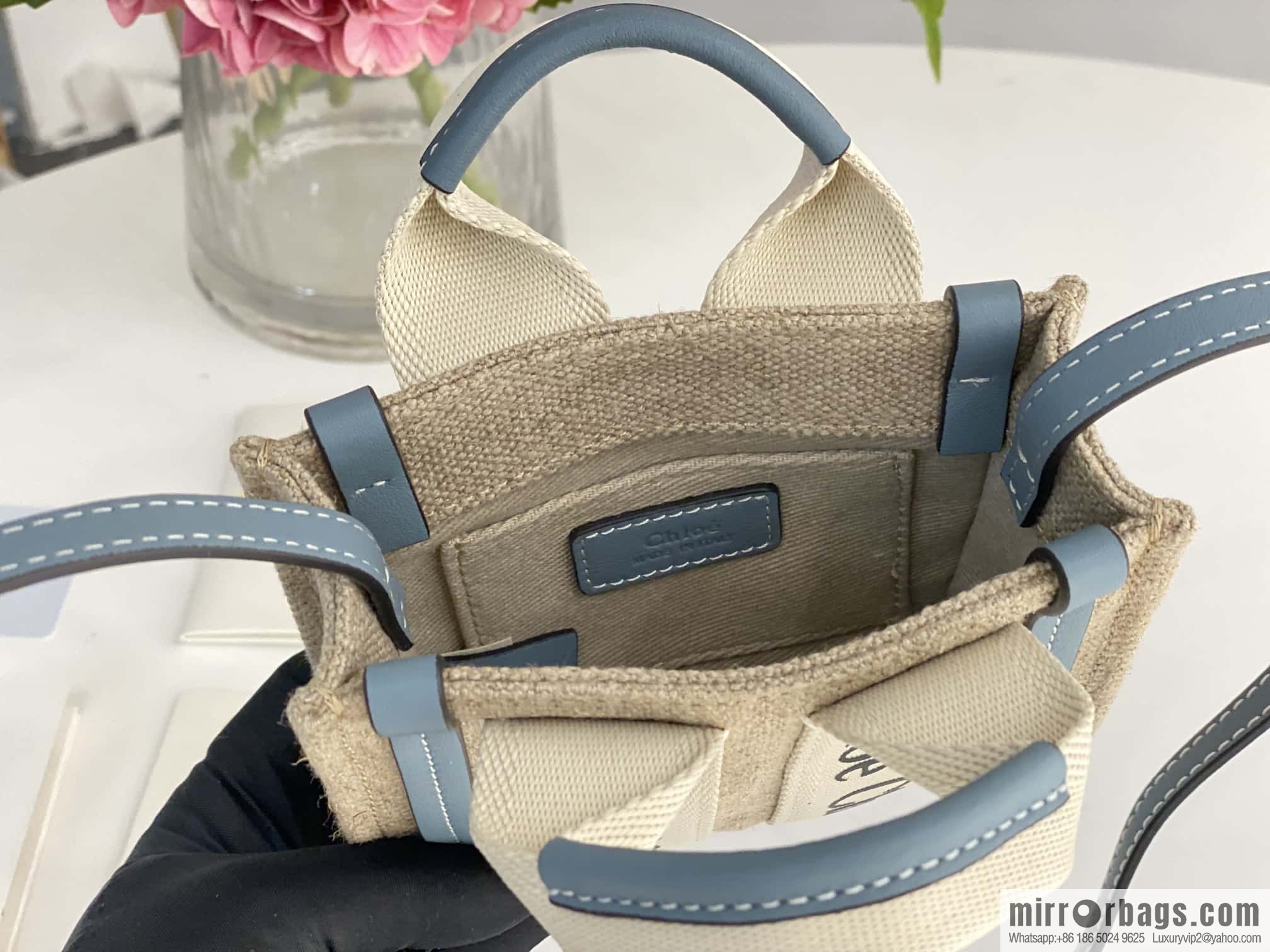 Chloe Nano-Super mini bag 14CM haze blue