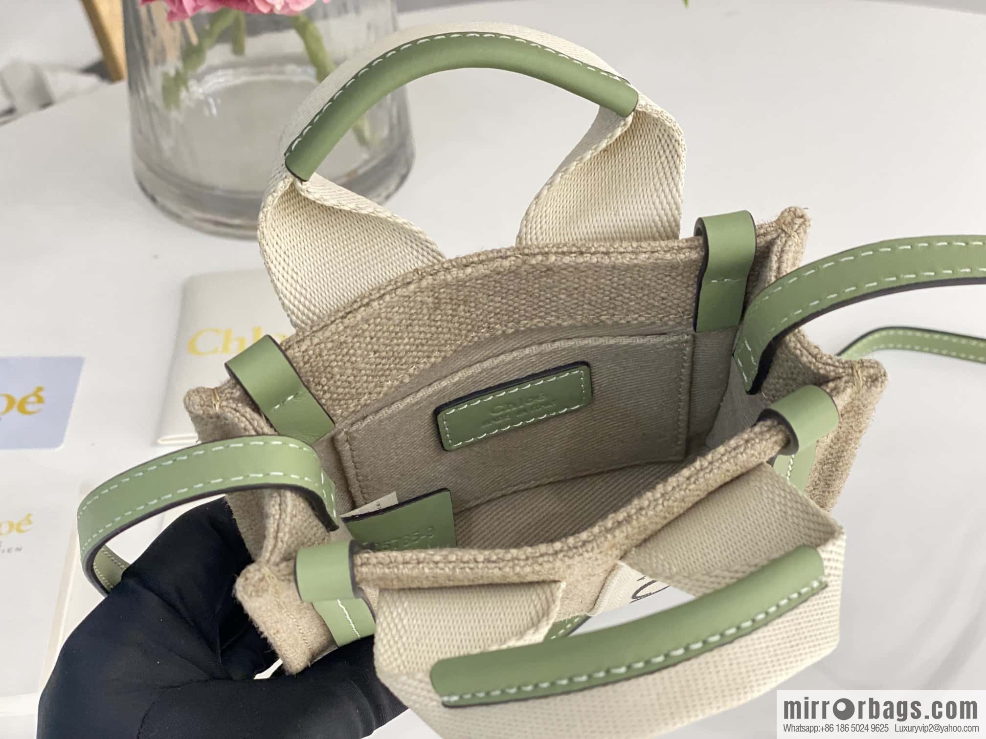 Chloe Nano - Super mini bag 14CM avocado green