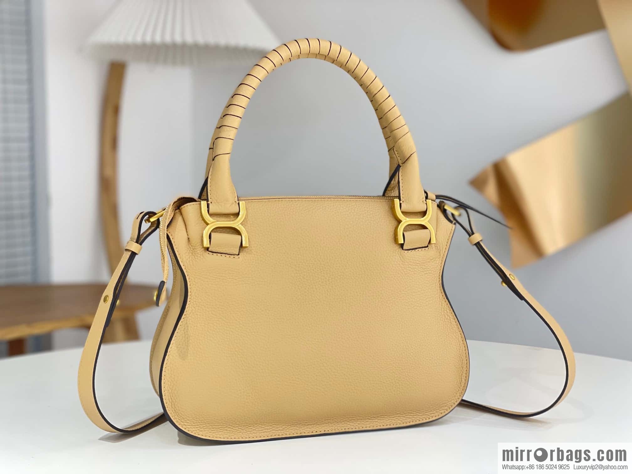 CHLOE marcie medium, milk tea color