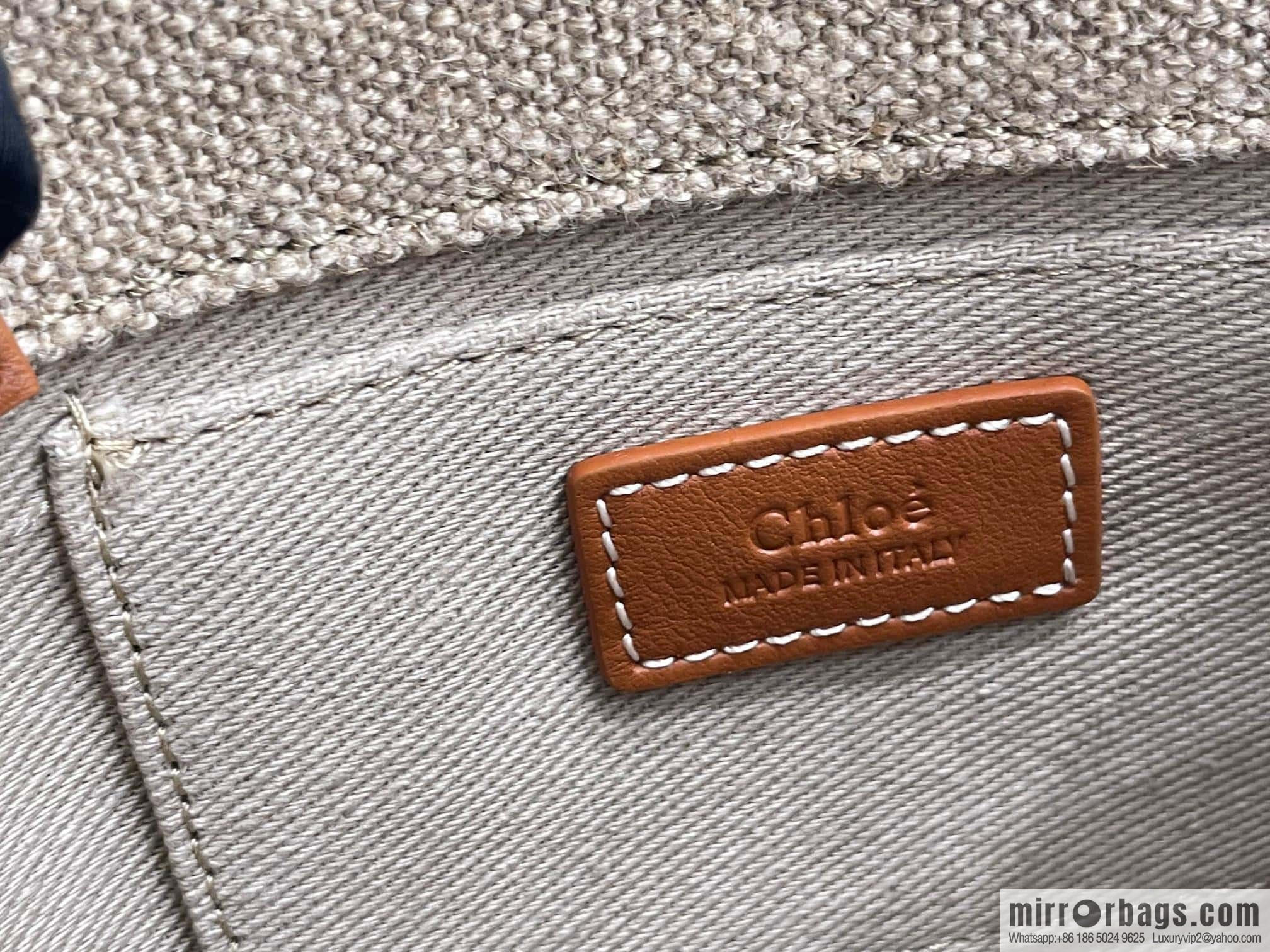 Chloe Woody Linen with Pitot Bag, Orange Mini20CM