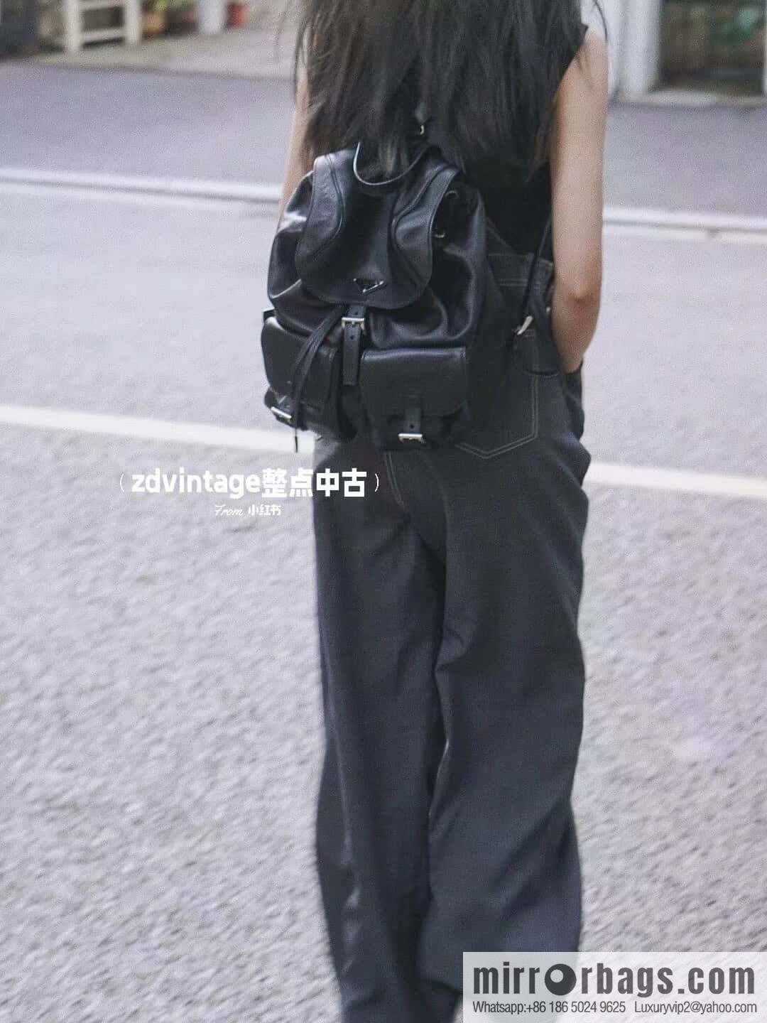 PRADA 🎉 new backpack 🎉 1BZ811B oil wax leather