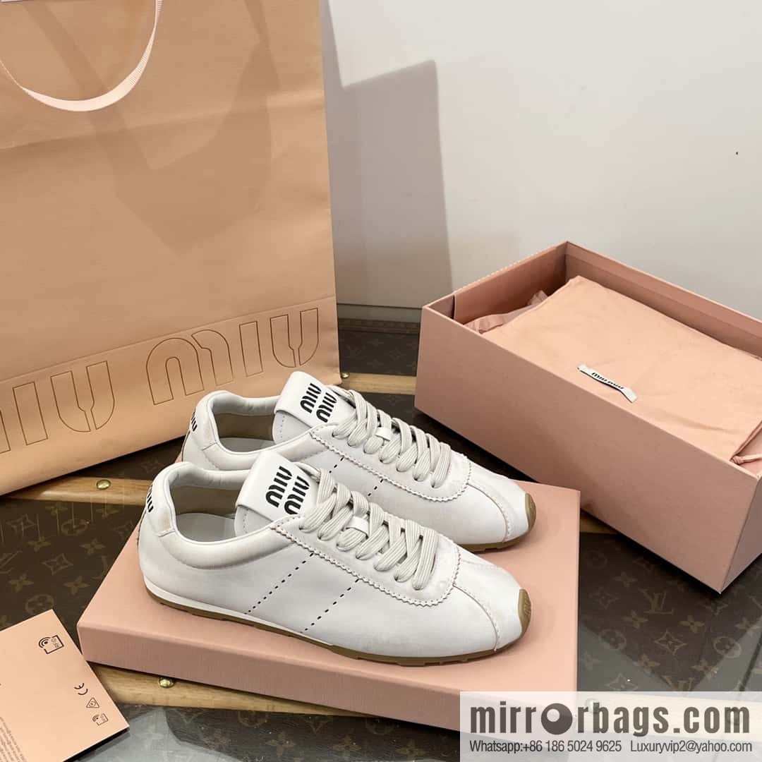 𝐌𝐢𝐮𝐌𝐢𝐮||𝟐𝟎𝟐𝟒 the latest model, micro-do old lace-up Argand training shoes