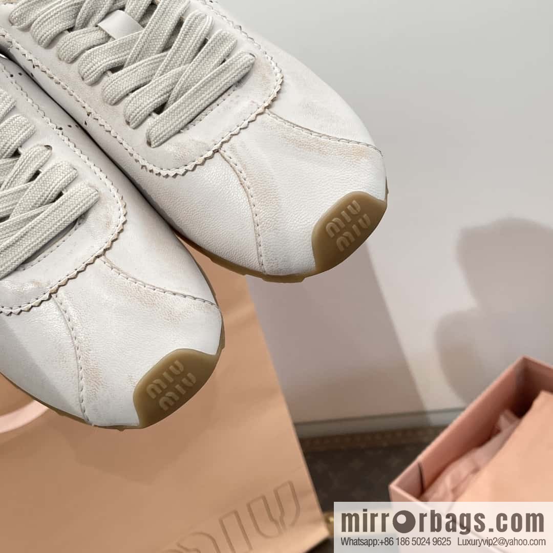 𝐌𝐢𝐮𝐌𝐢𝐮||𝟐𝟎𝟐𝟒 the latest model, micro-do old lace-up Argand training shoes