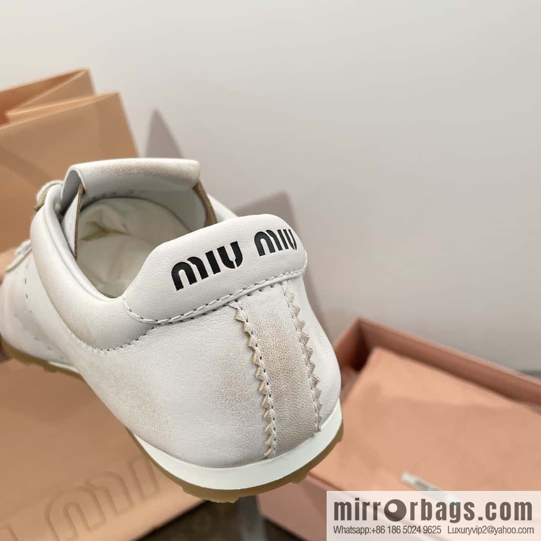 𝐌𝐢𝐮𝐌𝐢𝐮||𝟐𝟎𝟐𝟒 the latest model, micro-do old lace-up Argand training shoes