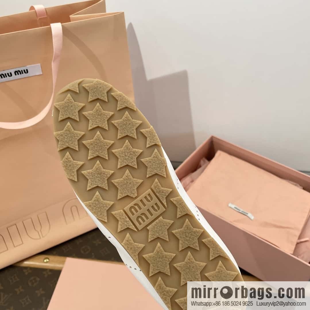 𝐌𝐢𝐮𝐌𝐢𝐮||𝟐𝟎𝟐𝟒 the latest model, micro-do old lace-up Argand training shoes