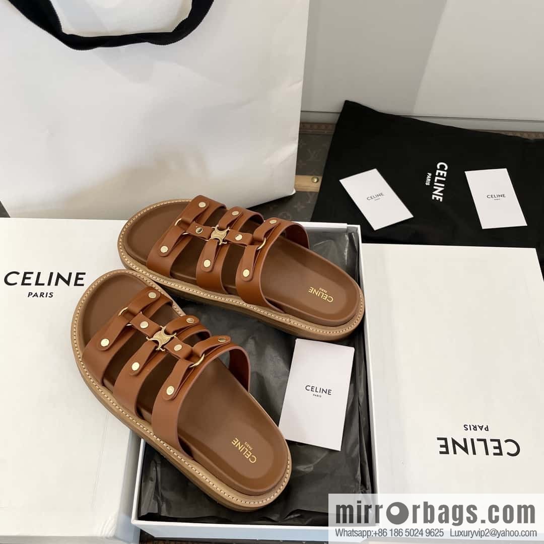 CELINE Roman Arc de Triomphe Platform Sandals