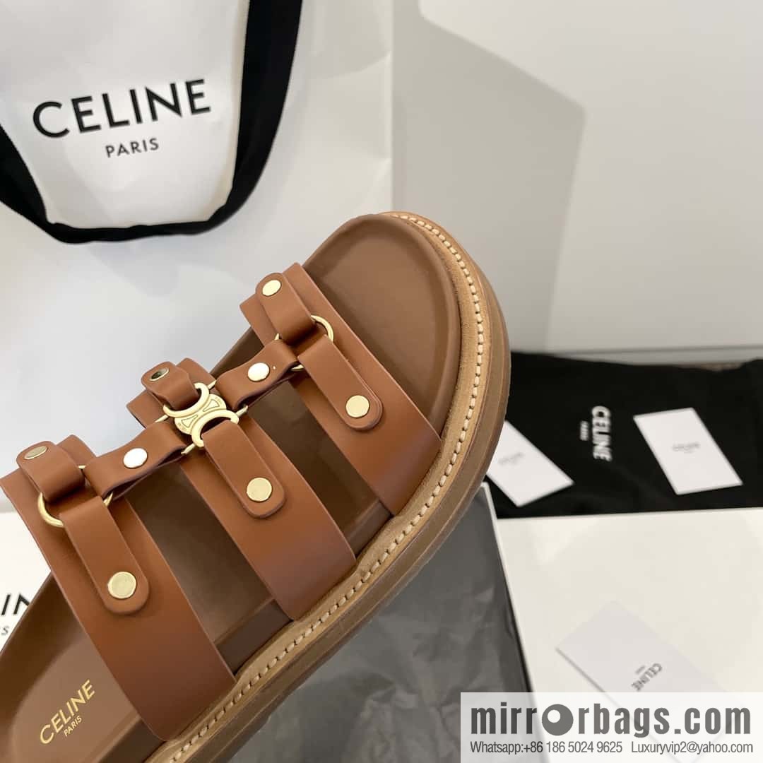 CELINE Roman Arc de Triomphe Platform Sandals