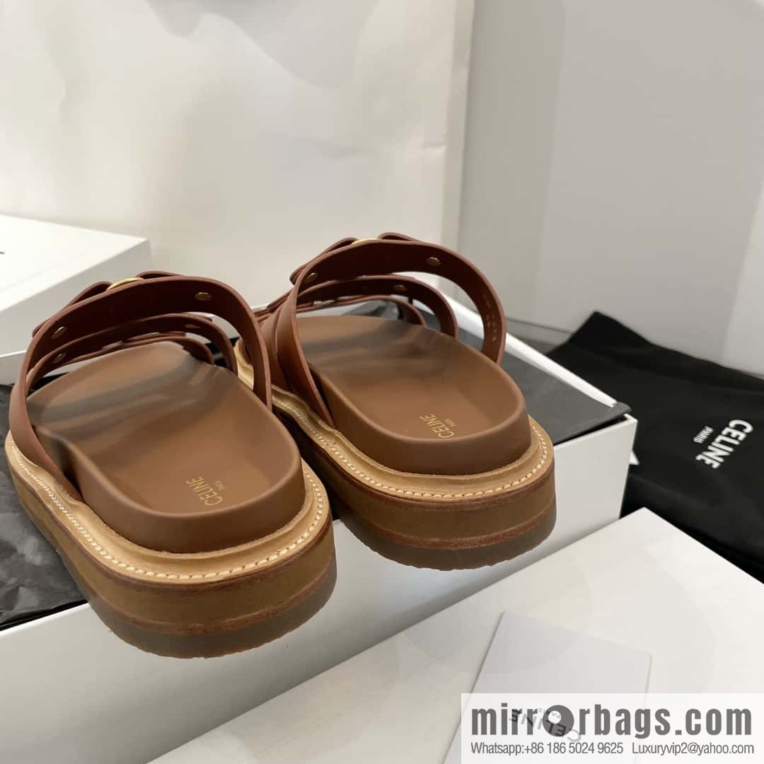 CELINE Roman Arc de Triomphe Platform Sandals