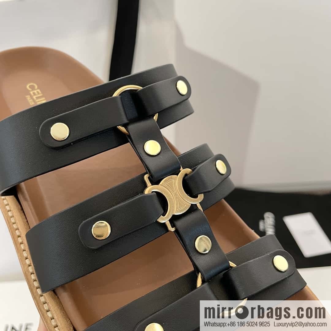 CELINE Roman Arc de Triomphe Platform Sandals