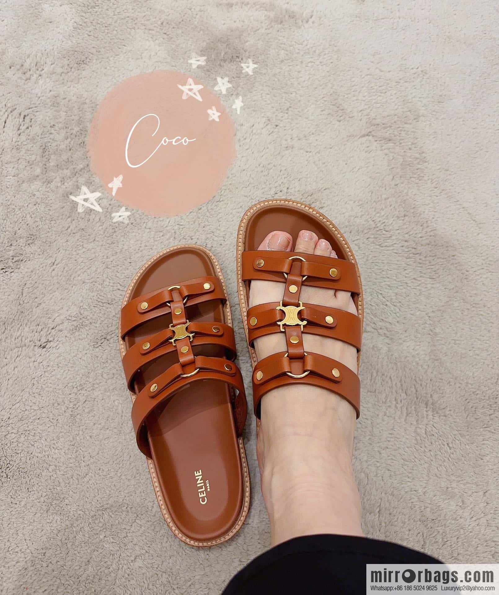 CELINE Roman Arc de Triomphe Platform Sandals