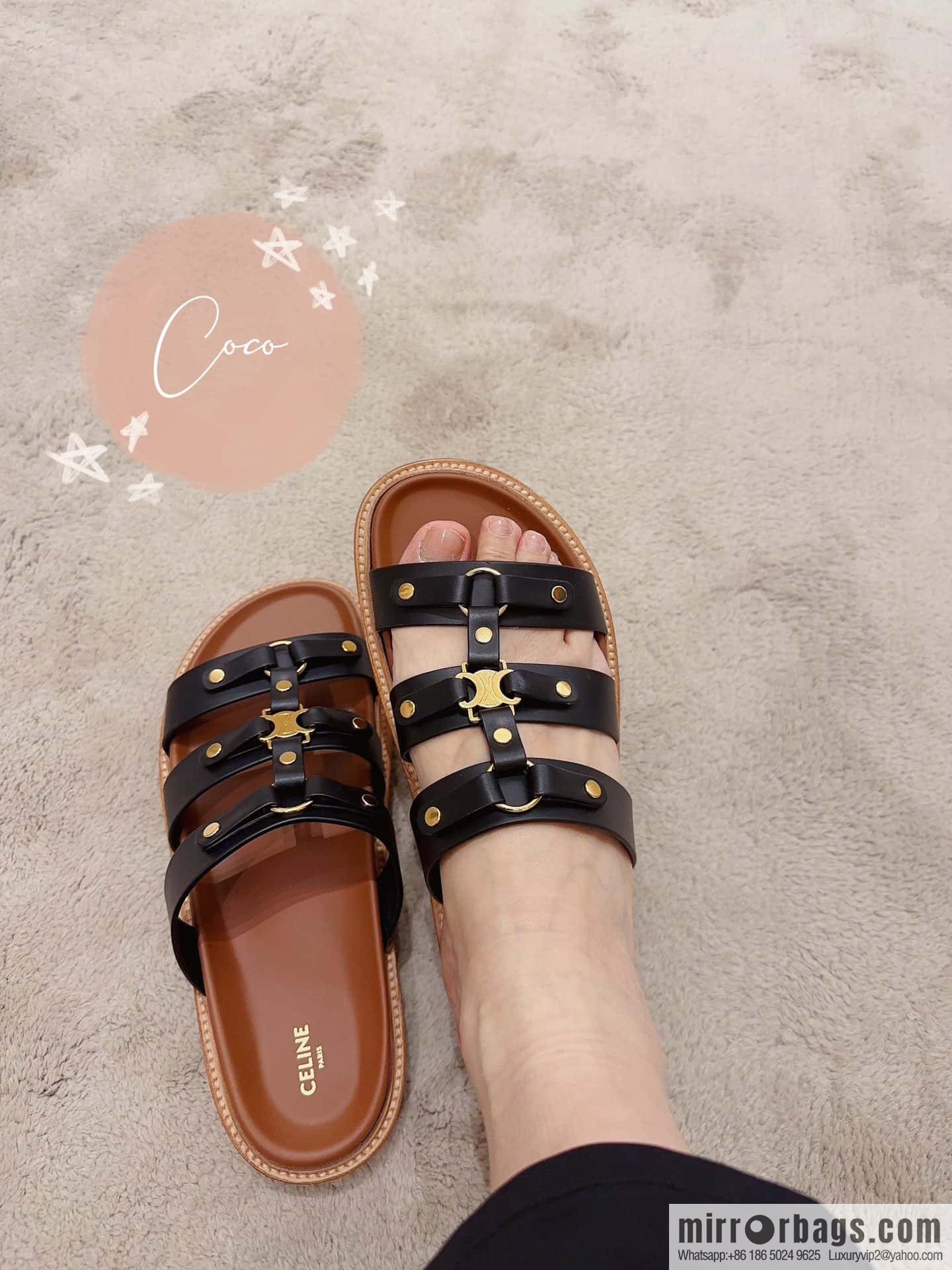 CELINE Roman Arc de Triomphe Platform Sandals