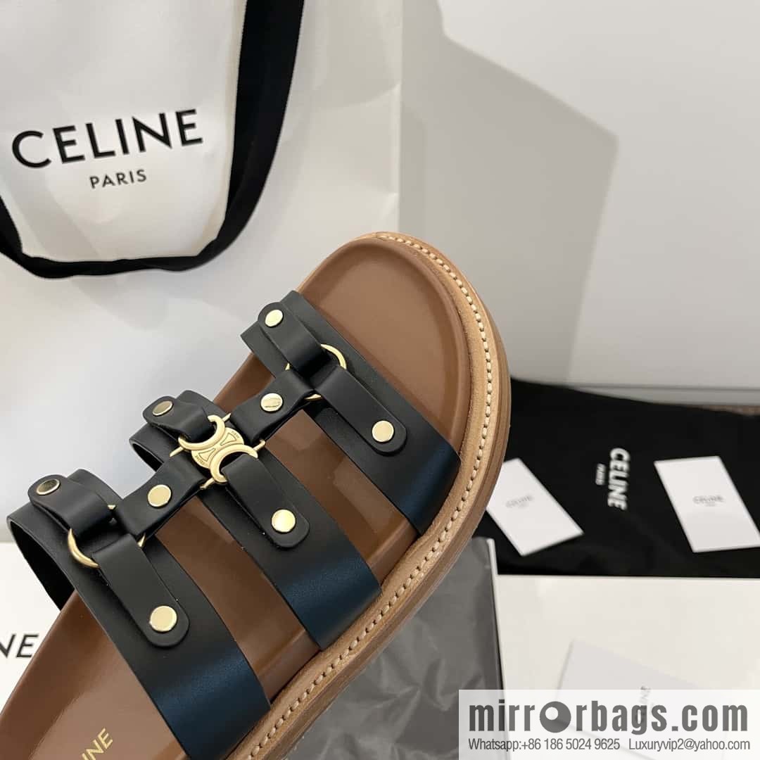 CELINE Roman Arc de Triomphe Platform Sandals