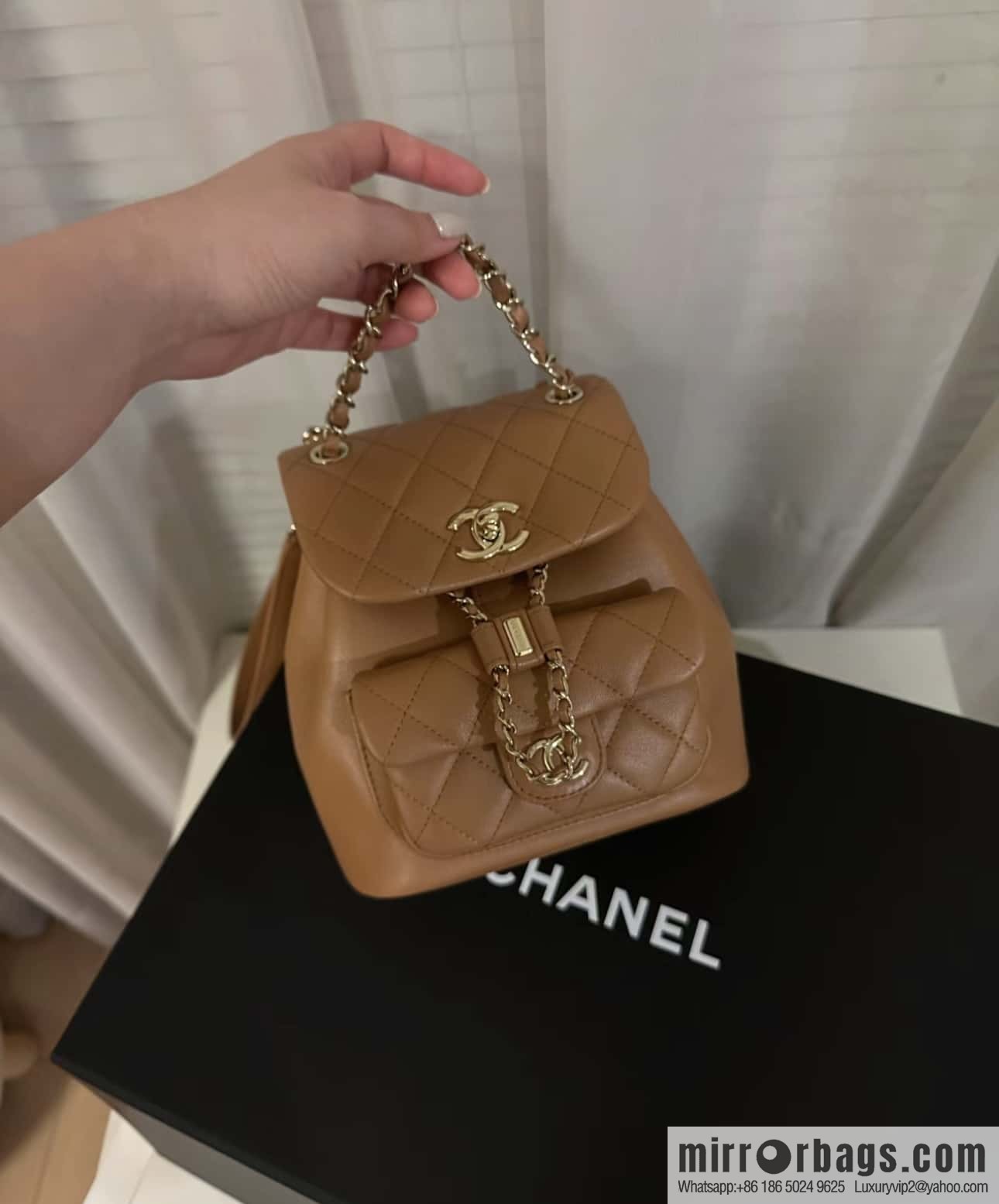 CHANEL classic ten thousand years duma backpack AS2908