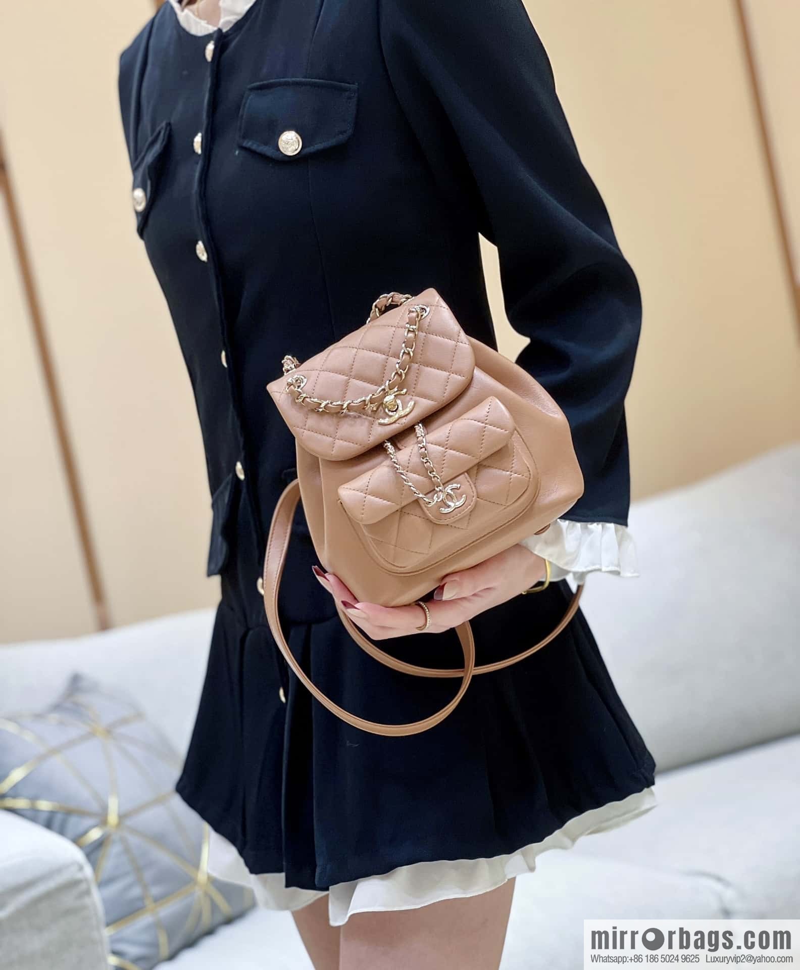 CHANEL classic ten thousand years duma backpack AS2908