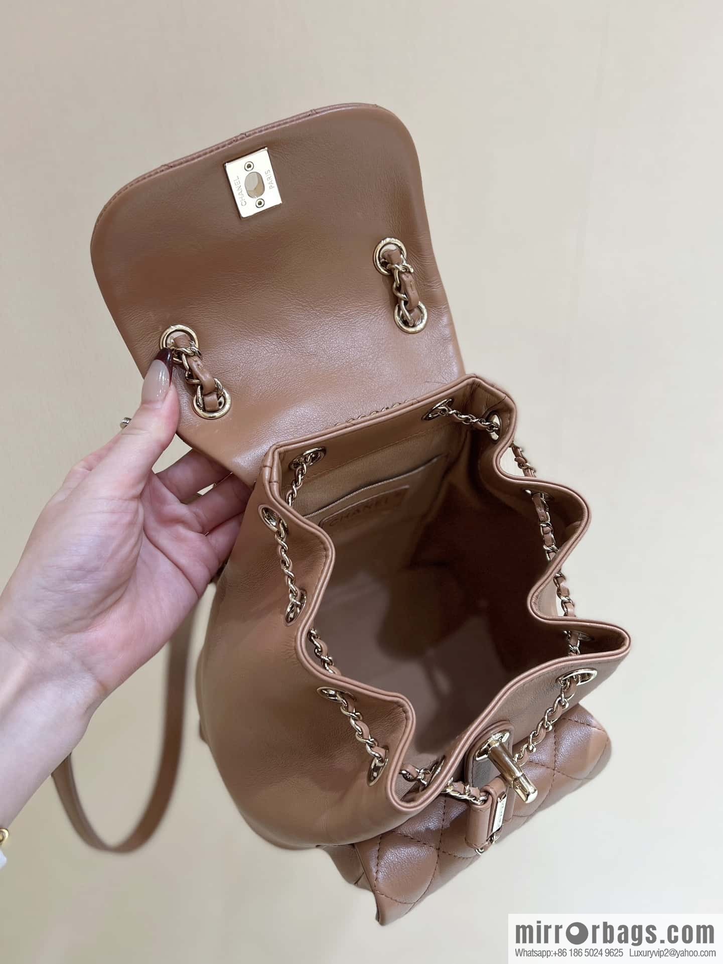 CHANEL classic ten thousand years duma backpack AS2908