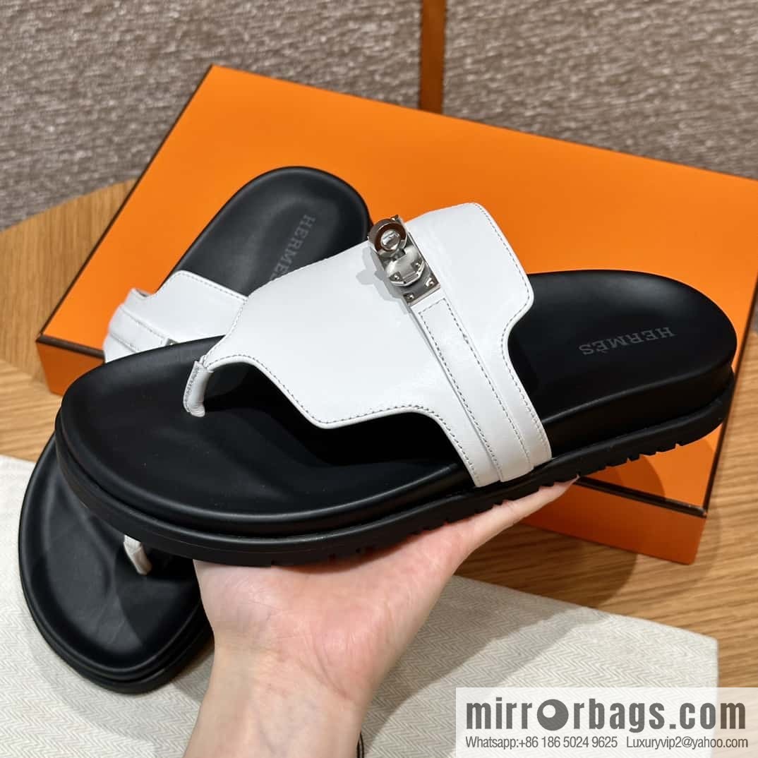 Hermès 258 Empire, plain weave/swift pure white/01/Blanc