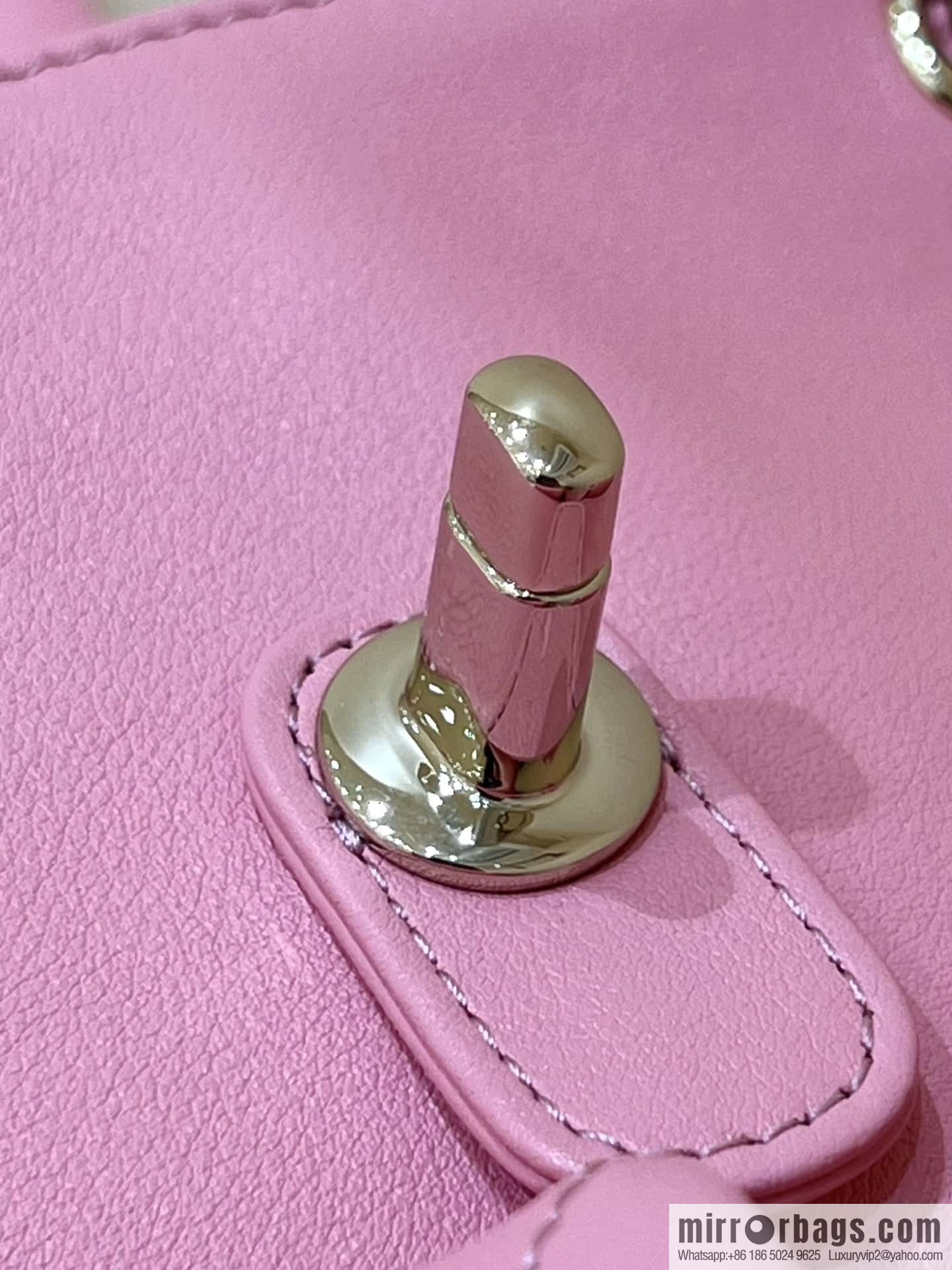 CHANEL 23P super hot frog double backpack AS3860 plain weave pink