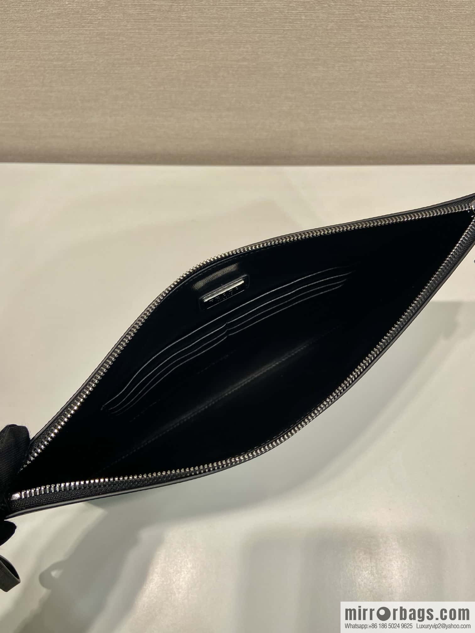 PRADA imported rough cross pattern leather handbag 2NG001