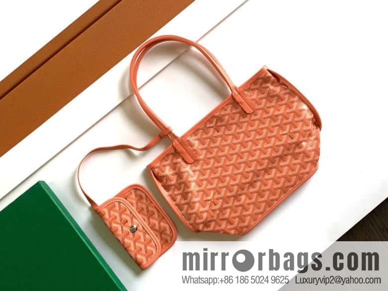 Goyard Anjou mini bag 2321-coral powder
