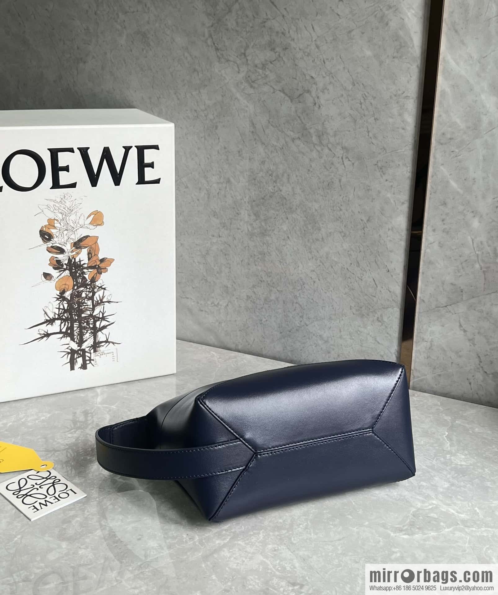 LOEWE latest puzzle.folding clutch bag 0697 dark blue