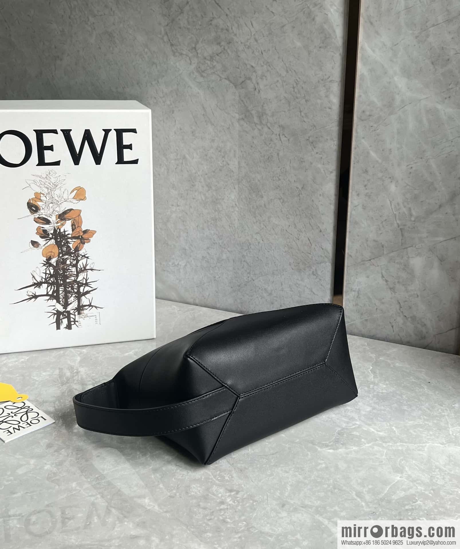 LOEWE latest puzzle.folding clutch bag 0697 black