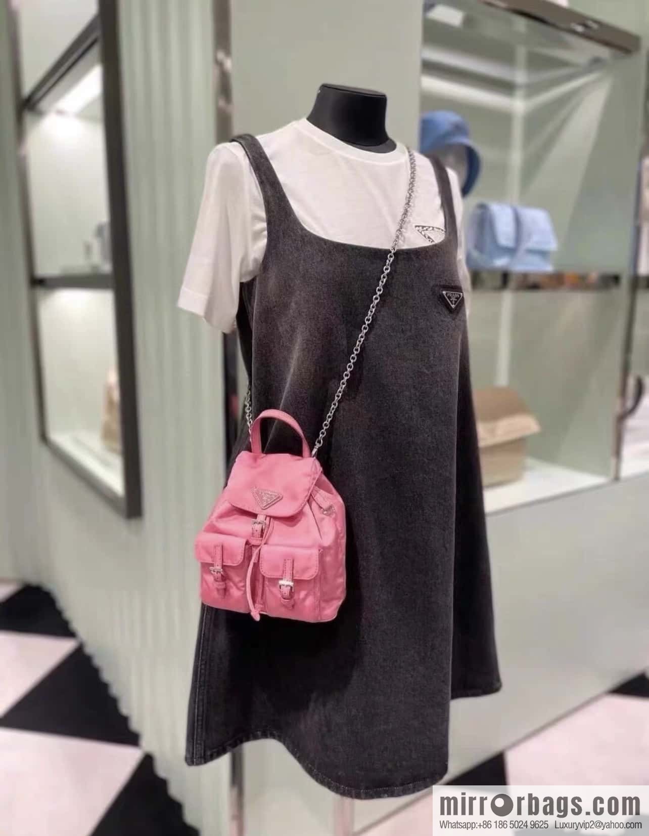 PRADA 🎉 mini backpack 🎉 1BH029 pink