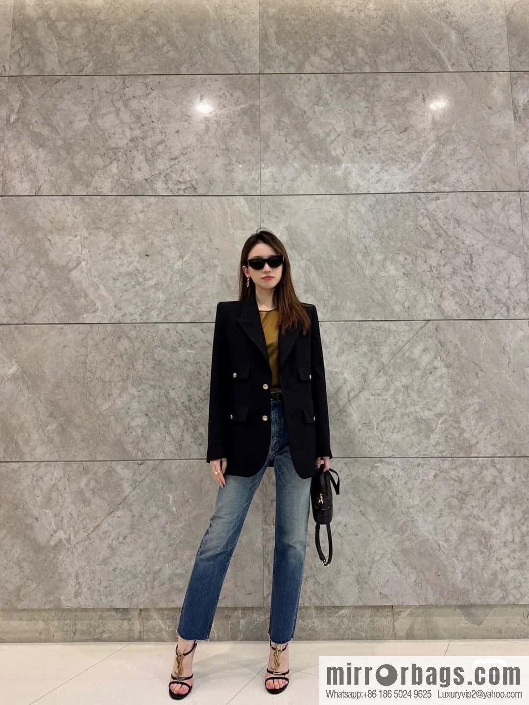 YSL 𝗚𝗔𝗕𝗬 𝗩𝗔𝗡𝗜𝗧𝗬 mini sheepskin clutch bag 766731