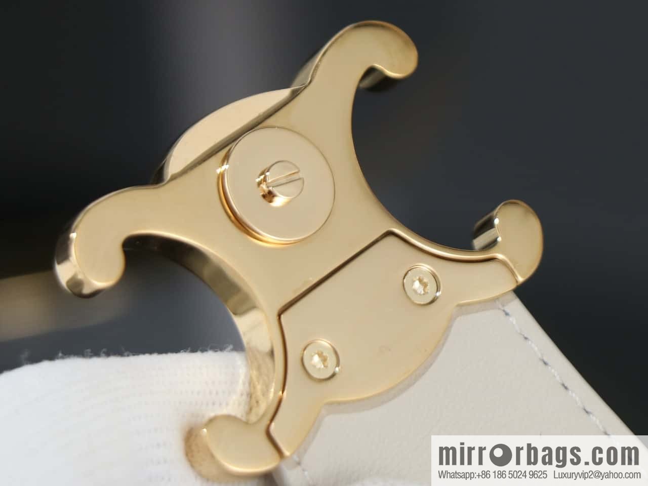 [Premium quality, all-steel hardware] CELIN_E TRIOMPHE mini cowhide bucket bag model: 10k943