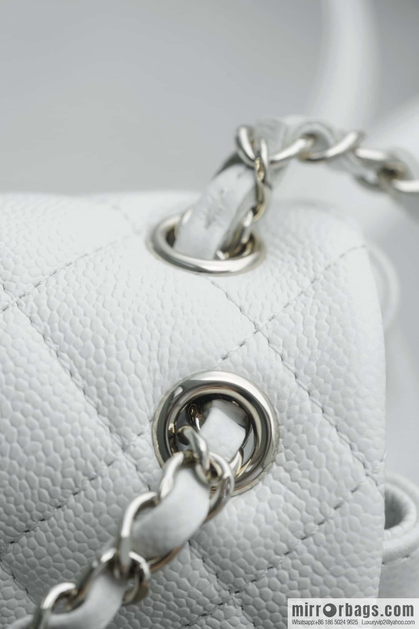 CHANEL Duma backpack, genuine leather, white AS3860.
