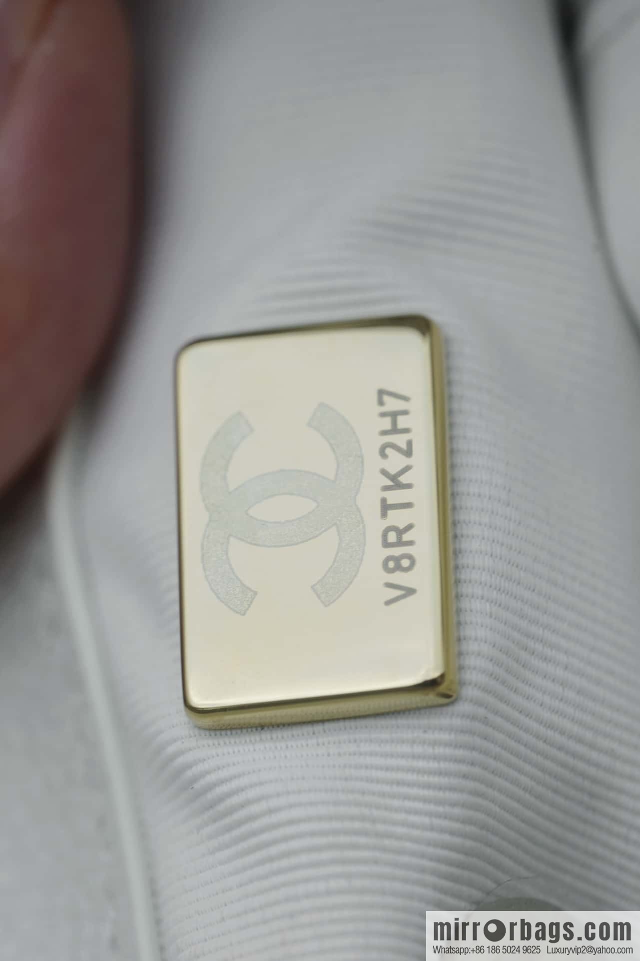 CHANEL Duma backpack, genuine leather, white AS3860.