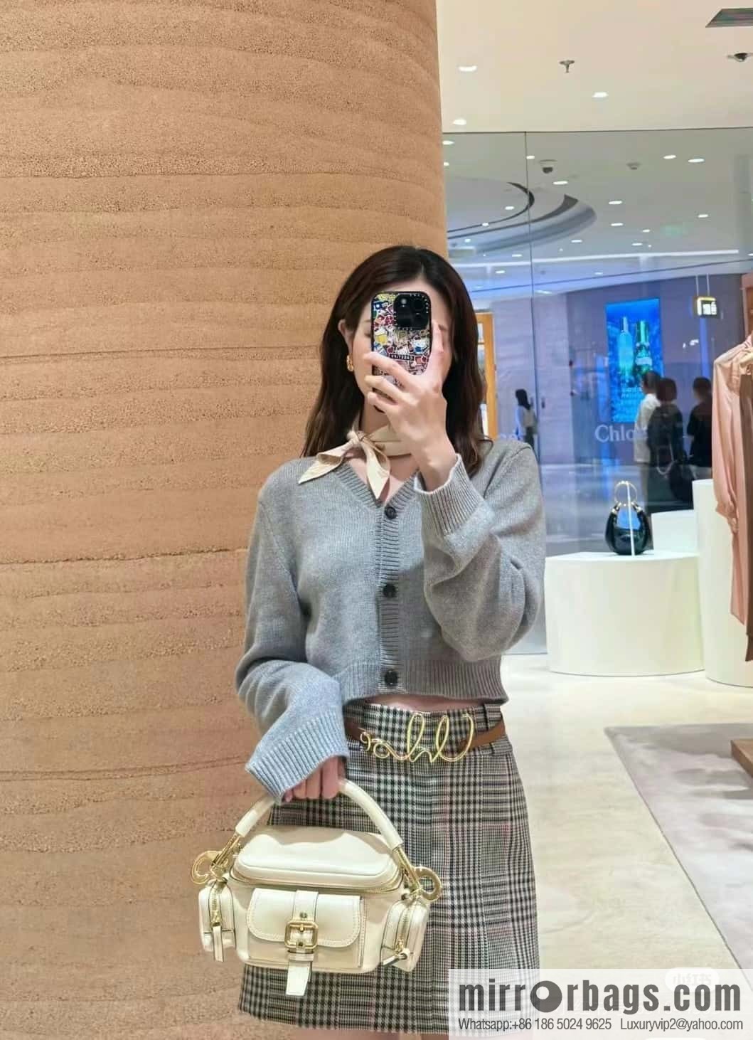 Chloe 2024 New Camera Bag W0653 White