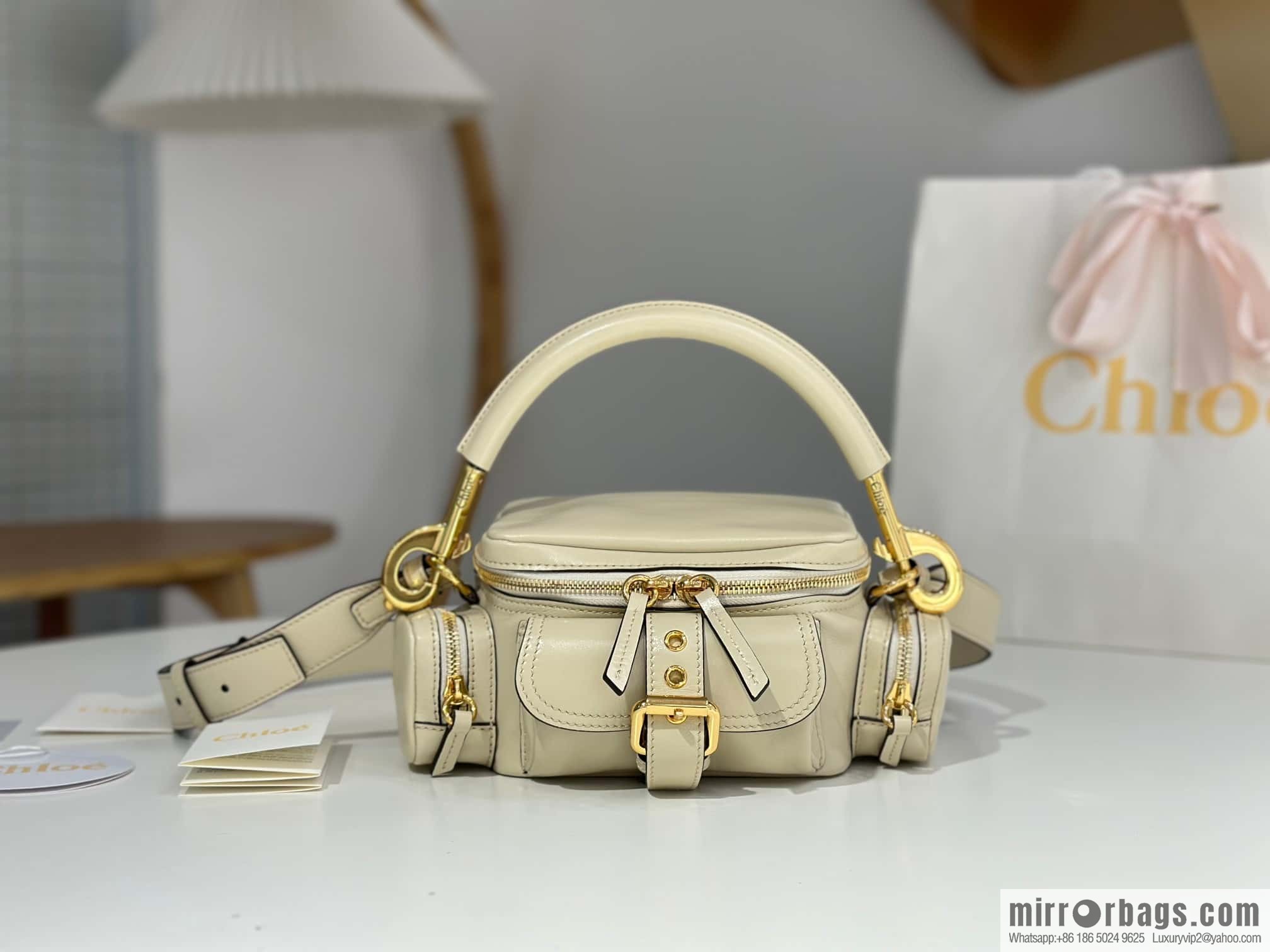 Chloe 2024 New Camera Bag W0653 White