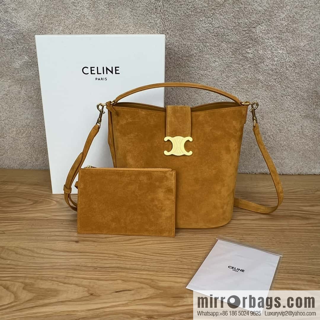 CELINE LOUISE Medium Cowhide Suede Handbag 116613